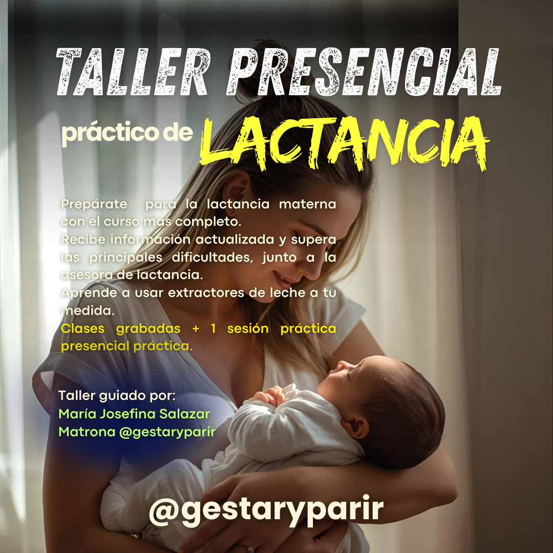 Taller teórico práctico de preparación a la lactancia materna: clases grabadas + sesión práctica presencial en Vitacura - Gestar y Parir
