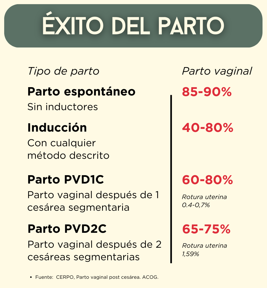 Para qué inducir, si no funcionará. Conoce la probabilidad de éxito de un parto vaginal inducido. - Gestar y Parir
